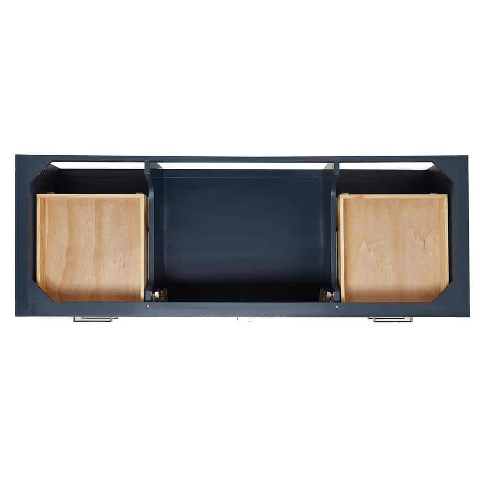 Midnight Blue 60" Single Sink Vanity with Quartz Top