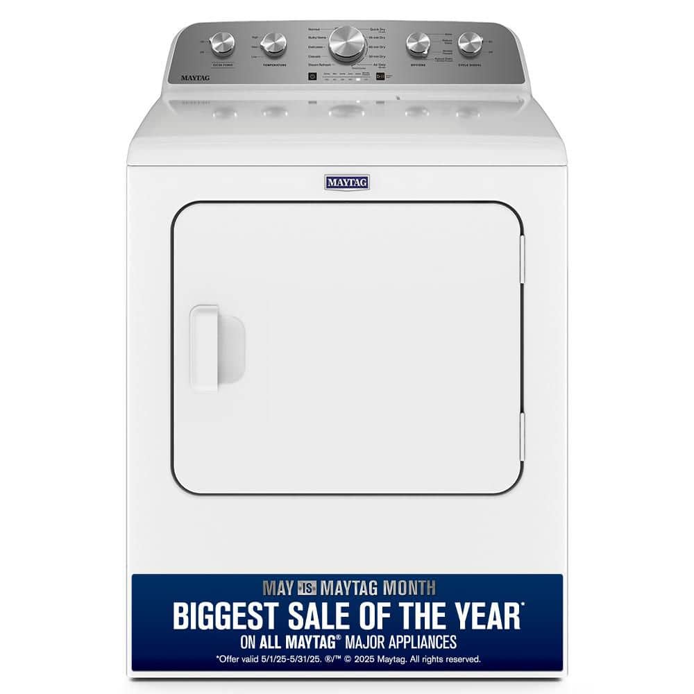 7.0 cu. ft. Vented Gas Dryer in White