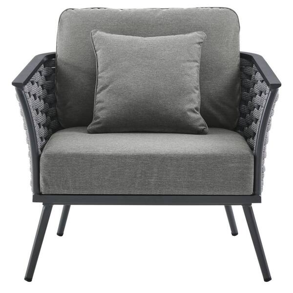 gray rapallo outdoor lounge chair