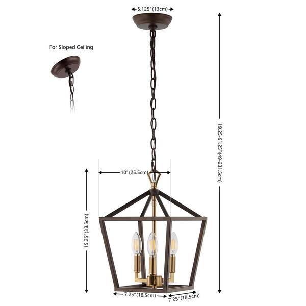 Generation Lighting deals F2974/3AF Yarmouth Small Lantern 3-Light Foyer