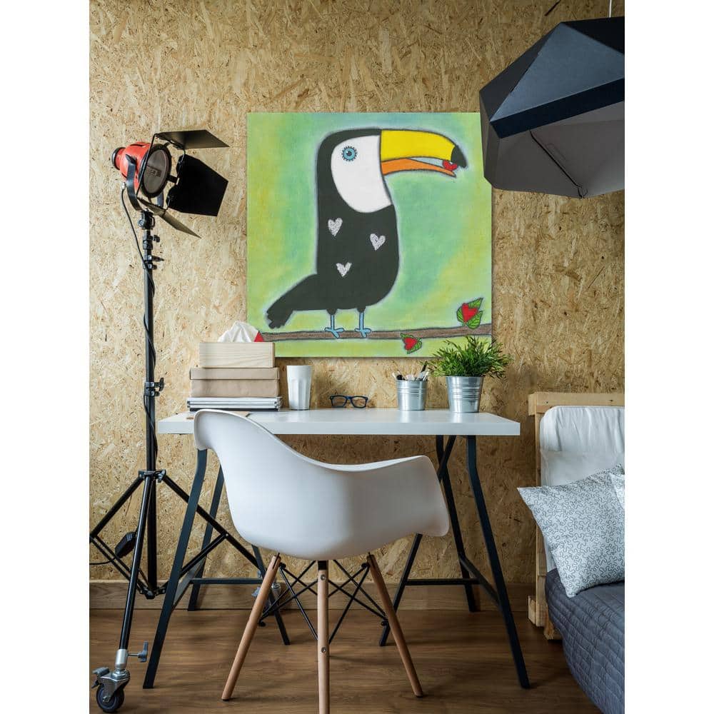 24 in. H x 24 in. W ""Sweet Toucan"" by Tatijana Lawrence Printed Canvas Wall Art, Multi-Colored -  Marmont Hill, MH-LAW-40-C-24