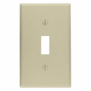 1-Gang Toggle Wall Plate, Light Almond (10-Pack)