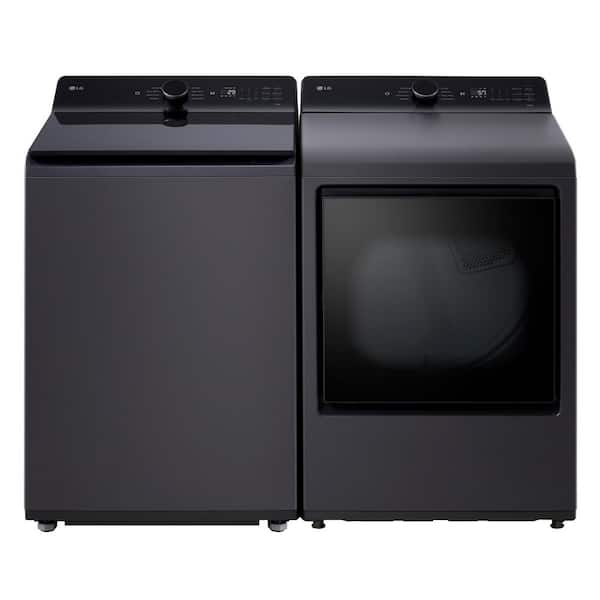 LG 7.3 cu. ft. Vented SMART Gas Dryer in Matte Black with EasyLoad