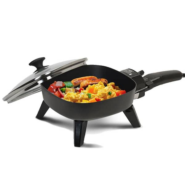 110V 700W 23cm 2L Electric Skillet Portable Travel Electric Pan Non-stick  Small Frying Pan Home Appliance для дома мультиварка