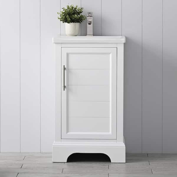 Vannes 20 in. W x 16 in. D x 34.5 in. H Bathroom Vanity in White with Ceramic Top