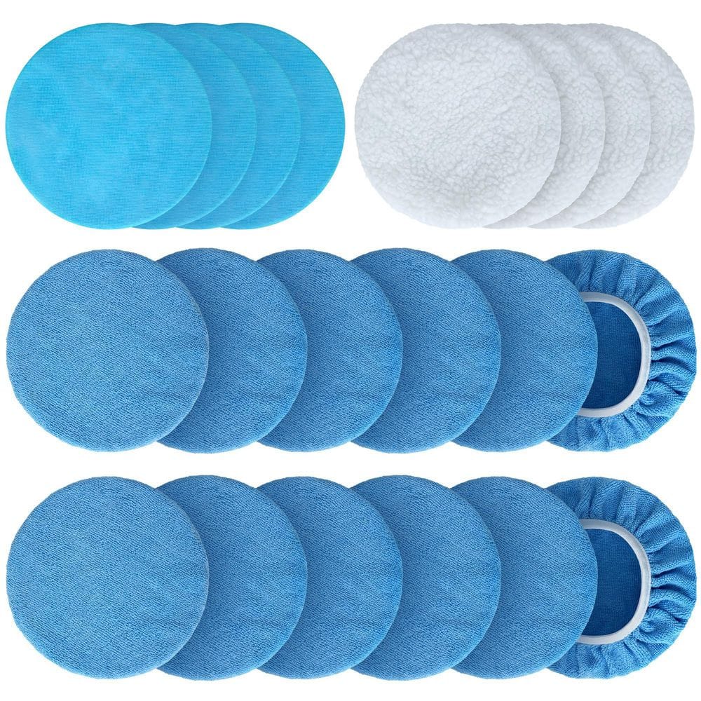 7-8 Inch Microfiber Wool Orbital Buffer Polishing Bonnet with High Durability for Car Polishing 20 Pcs Pack price history on PriceWatchPro