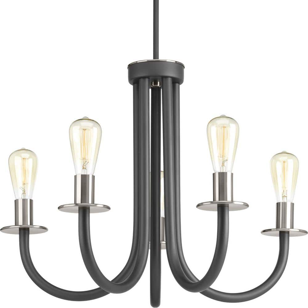 Progress Lighting Remix Collection 5-Light Graphite Chandelier