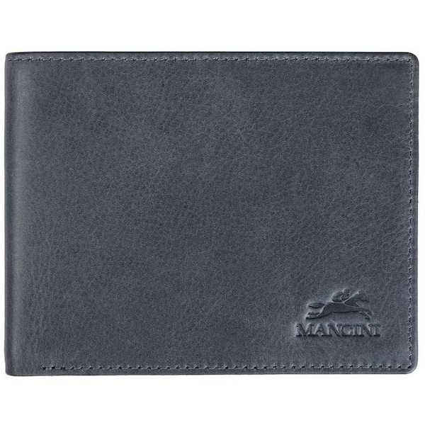 MANCINI Bellagio Collection Grey Leather RFID Wallet 2020152-Grey - The ...