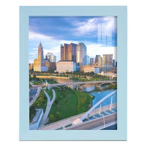 Grooved 8 in. x 10 in. Blue Picture Frame