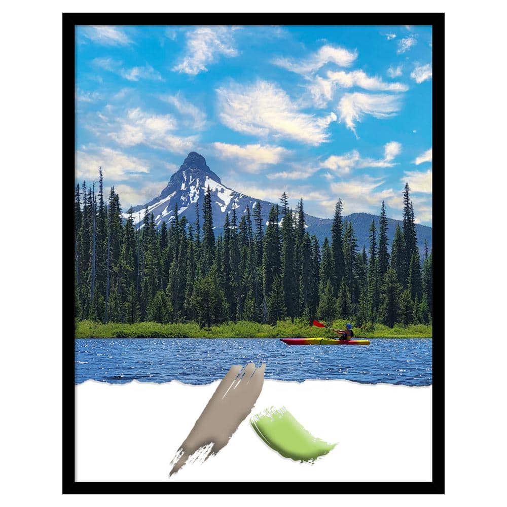 Black Matte Wood Wall Picture Frame 29" x 23"