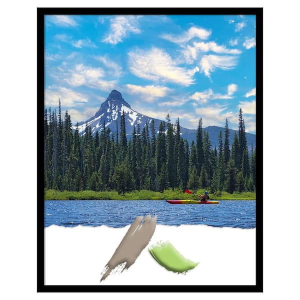 Amanti Art Black Gallery Deep Wood Picture Frame Opening Size 22x28 in.