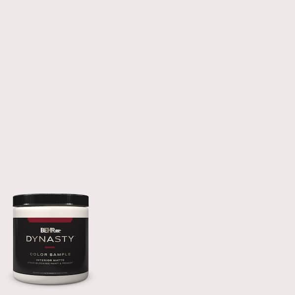 BEHR DYNASTY 8 oz. #PR-W04 Opulent Opal Matte Stain-Blocking Interior/Exterior Paint & Primer Sample