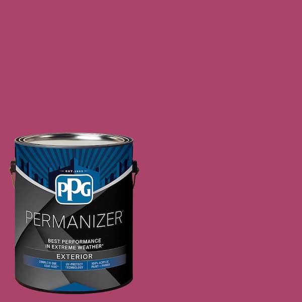 1 gal. PPG1182-7 Fuchsia Flock Semi-Gloss Exterior Paint