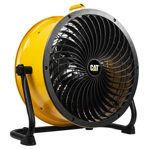18 in. High-Velocity Industrial Grade Drum Fan Air Circulator (Yellow)