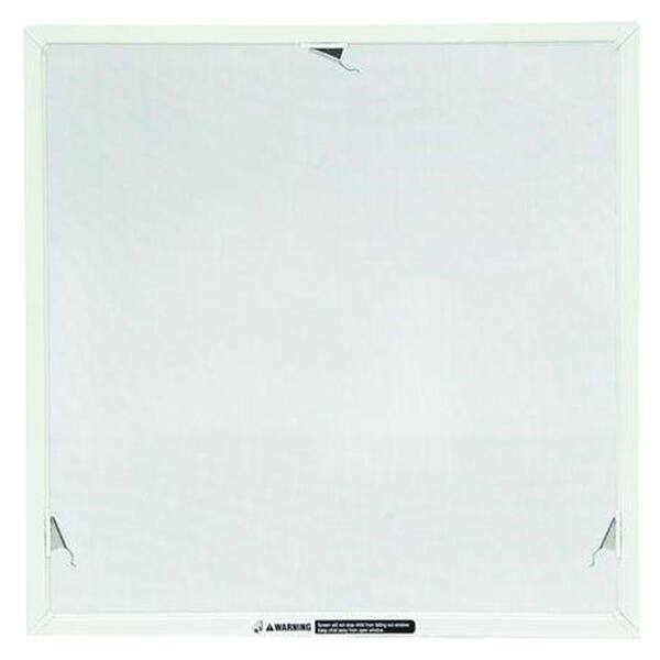 44 in. x 20-5/32 in. 400 Series White Aluminum Awning TruScene Window Screen