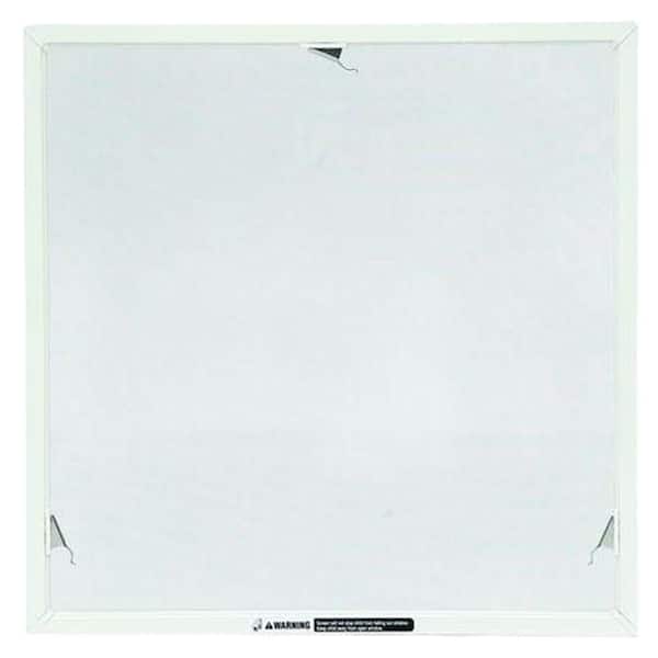 44 in. x 20-5/32 in. 400 Series White Aluminum Awning TruScene Window Screen