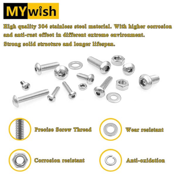 M4 x 50mm Torx Button Screw in A2 Stainless - Sim. ISO 7380 - Westfield Fasteners Ltd