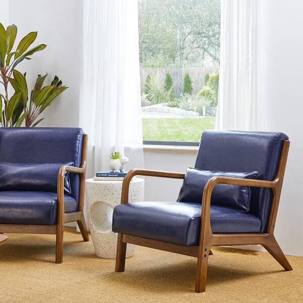 mid century modern navy chair