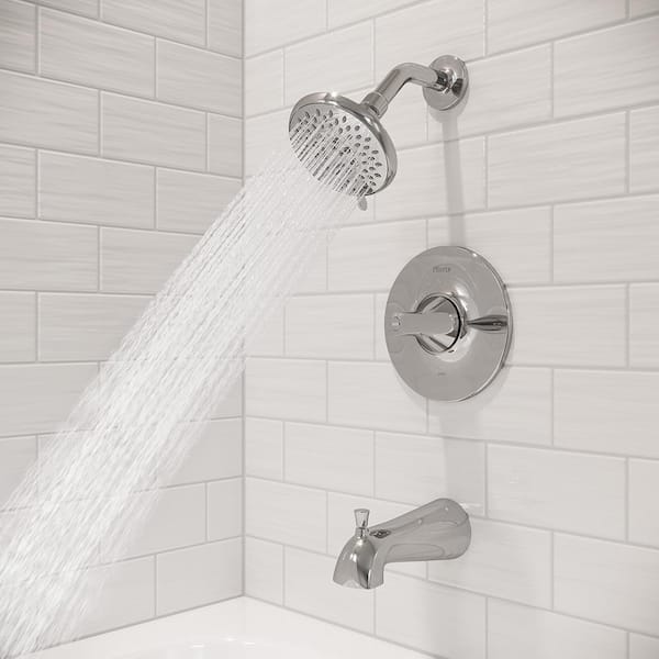 Weller 1-Handle Tub and Shower Faucet Trim Kit Polished Chrome (Valve not Included)