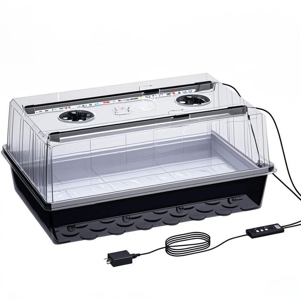 60-Cell Self-Watering Seed Starter Tray with Grow Light, Seed Starter Kit with 4.07 in. Humidity Dome for Seeds Growing price history on PriceWatchPro