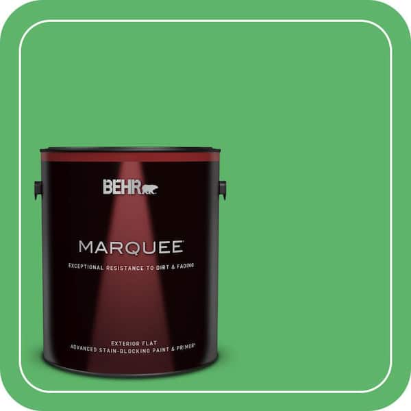 BEHR MARQUEE 1 gal. #P390-6 Lawn Party Flat Exterior Paint & Primer