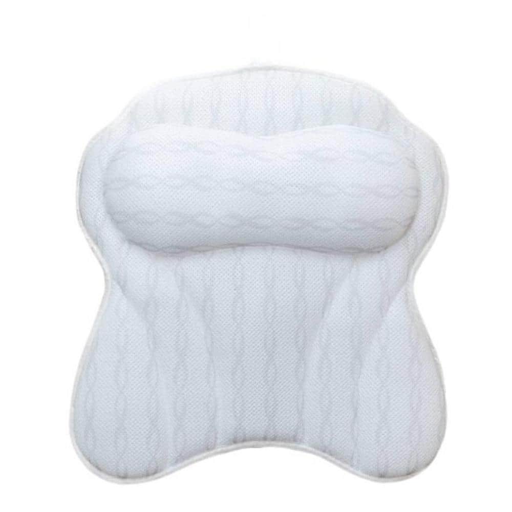 Luxury Bath Pillow for Tub Neck and Back Support with 6 Extra Strong Suctio