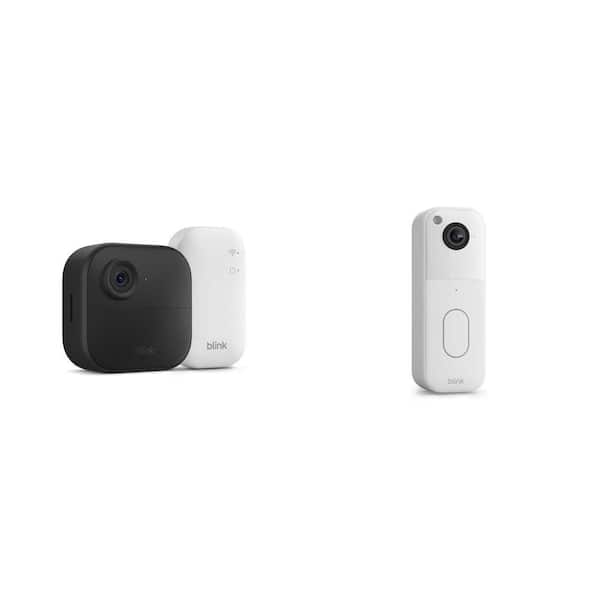 Wireless Battery Operated Smart Security Camera System with 1 Camera and Video Doorbell Combo