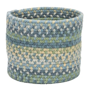 Acre Small Space Wool Basket Morning Dew 10 in. x 10 in. x 8 in.