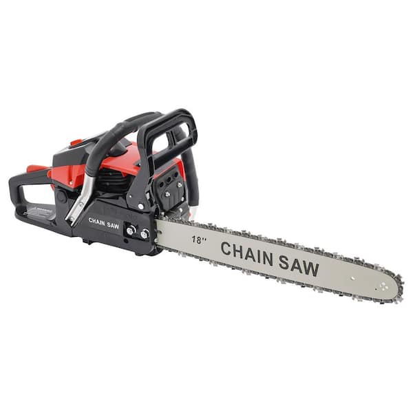 18 in. 58 cc 2-Stroke Gas Chainsaw Handheld Gas Powered Chainsaw
