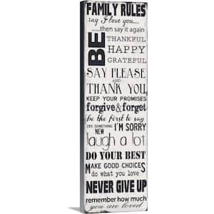 "Family Rules" by Taylor Greene Canvas Wall Art