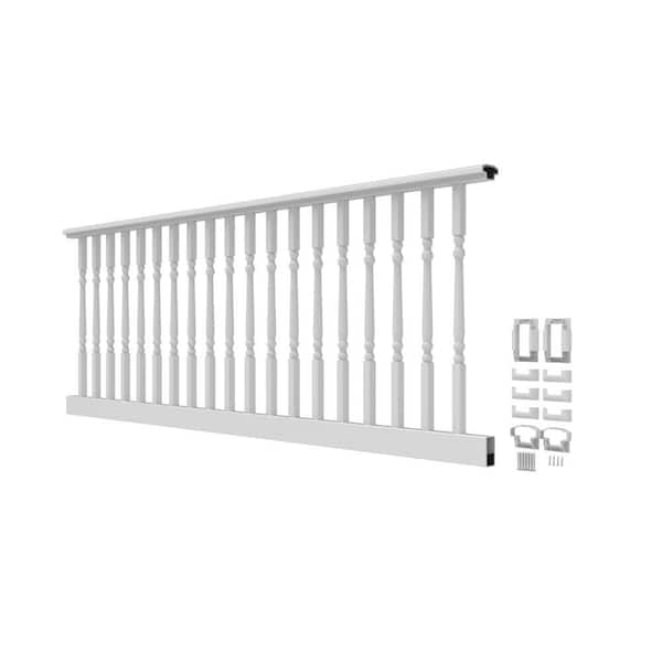 RDI Original Rail 6 ft. x 36 in. White Vinyl Turned Baluster Level Rail Kit