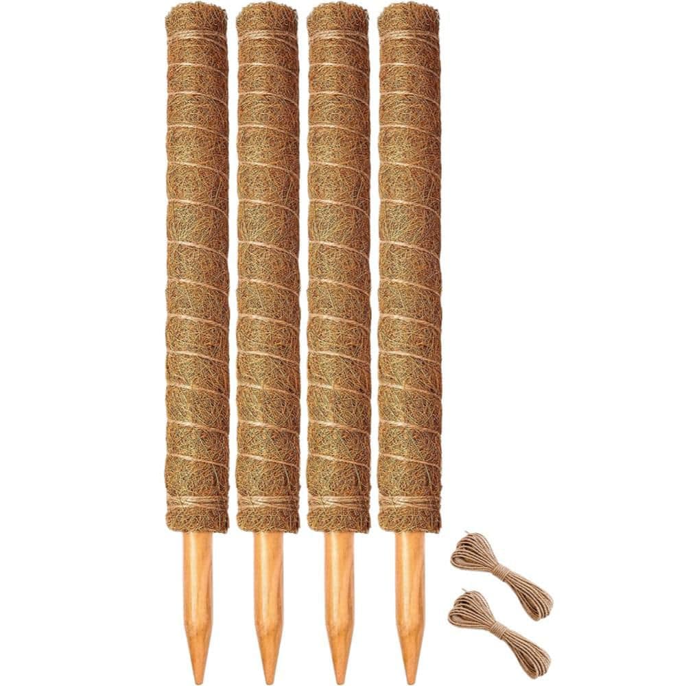 22 in. Stackable Coir Moss Poles for Monstera Climbing Plants, Potted Plant, Pothos and Indoor Support (4-Pack) price history on PriceWatchPro