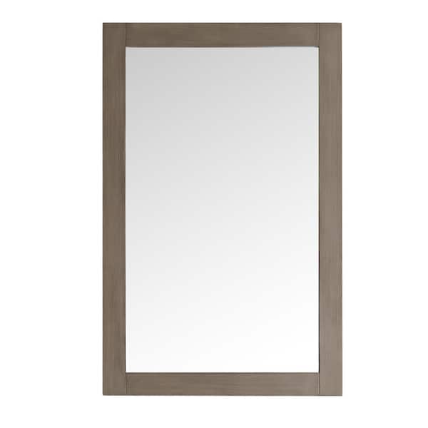 Fresca Niagara 20 in. W x 30 in. H Framed Rectangular Bathroom Vanity Mirror in Antique Silver