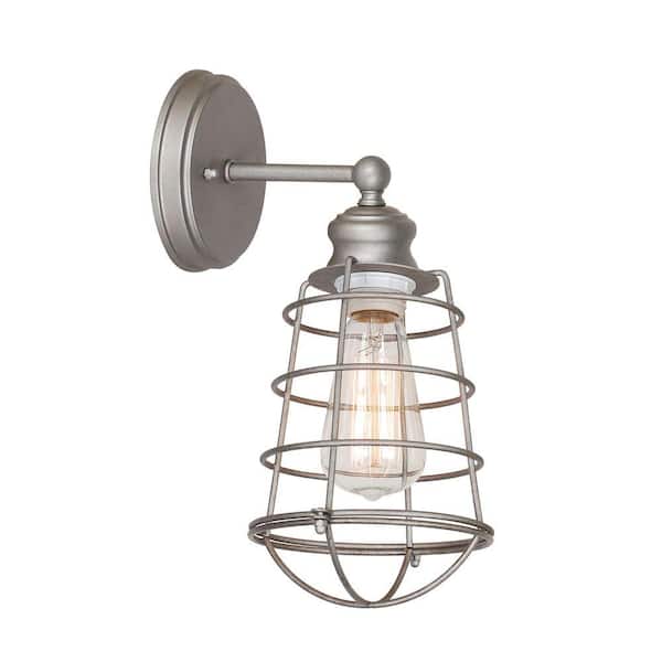Design House Ajax Collection 1-Light Galvanized Indoor Sconce