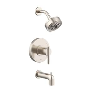 Parma Single Handle 5-Spray Tub and Shower Faucet 1.75 GPM in Brushed Nickel with Treysta Cartridge, Valve Not Included