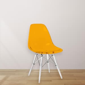 Dover Transparent Orange Side Chair