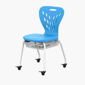 Stackable School Chair with Wheels and Storage