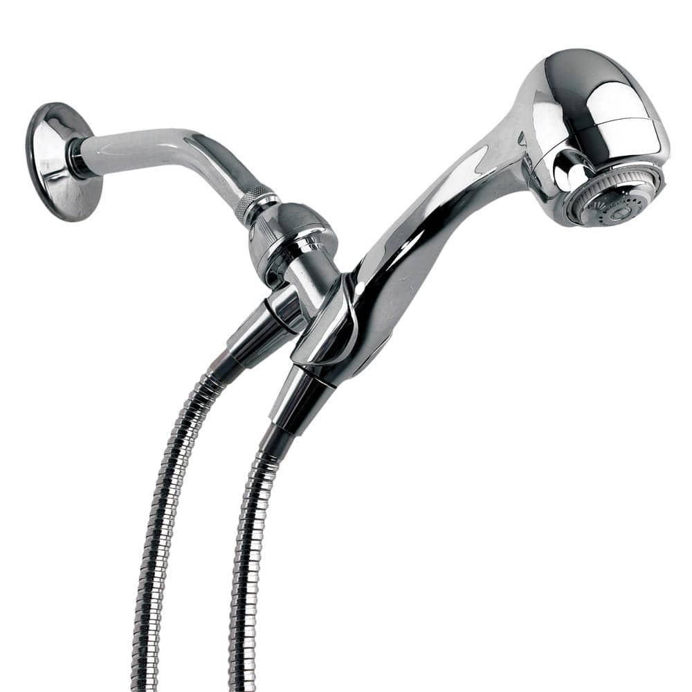 Earth Spa 3-Spray Wall Mount Handheld Shower Head with 1.25 GPM in Chrome price history on PriceWatchPro