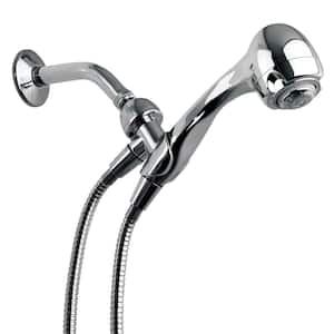 Earth Spa 3-Spray Wall Mount Handheld Shower Head with 1.25 GPM in Chrome