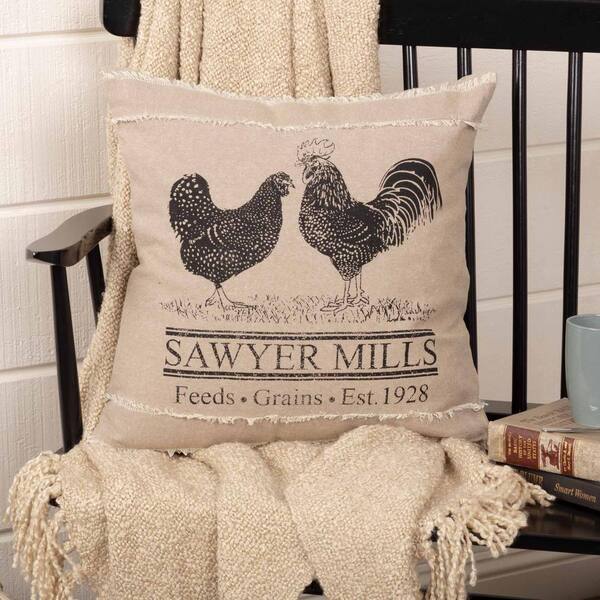 Sawyer Mill Charcoal Family Pillow