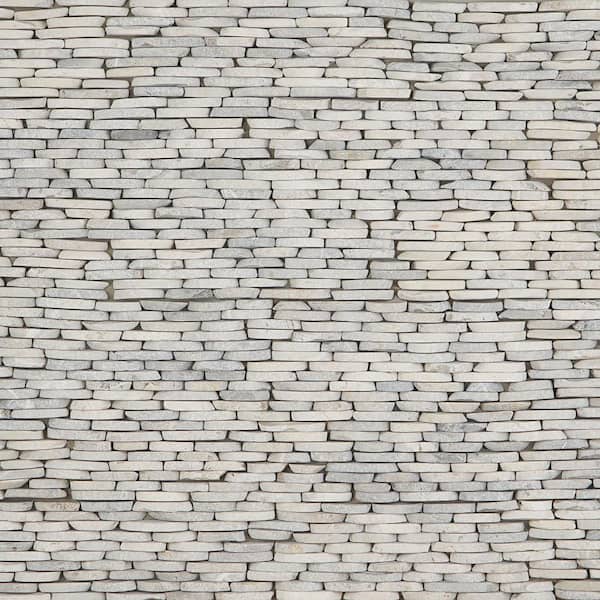 Ivy Hill Tile Countryside Gray Stacked Sliced 4 in. x 11 in. Mosaic
