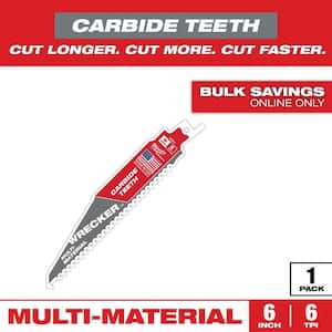 Milwaukee 6 in. 6 TPI WRECKER Carbide Teeth Multi-Material Cutting