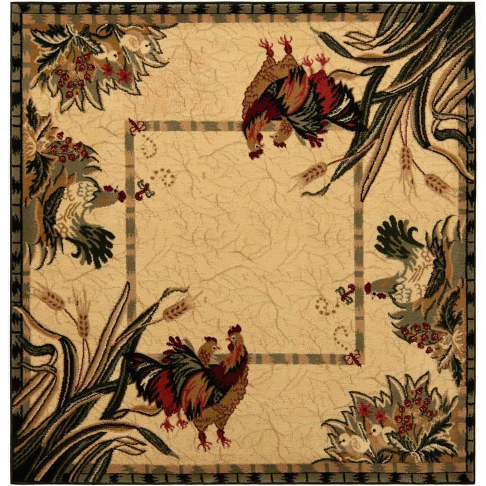 Barnyard Farm Ivory 6' 0 x 6' 0 Square Rug price history on PriceWatchPro