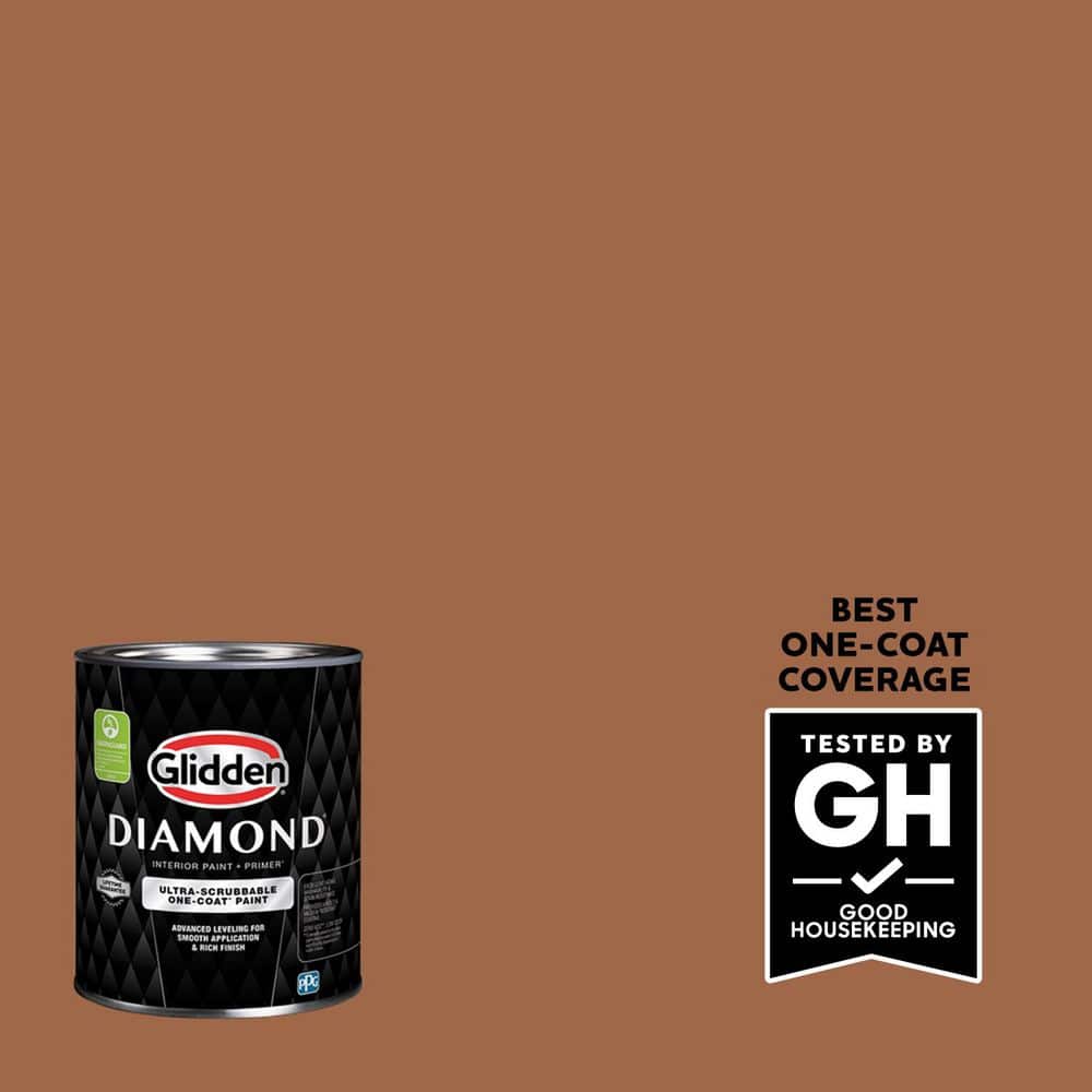 1 qt. #PPG1069-6 Foxfire Brown Semi-Gloss Interior Paint with Primer price history on PriceWatchPro