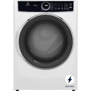 8 cu. ft. vented Front Load Stackable Electric Dryer in White with LuxCare Dry and Automatic Temperature Control