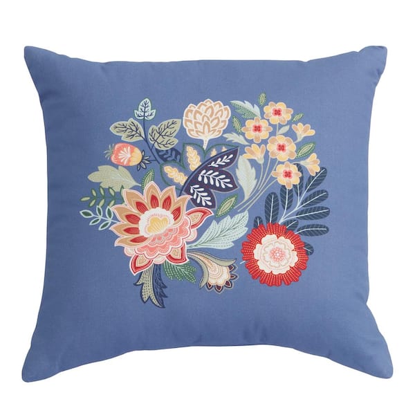 Hampton Bay Scarlet Motif Outdoor Throw Pillow