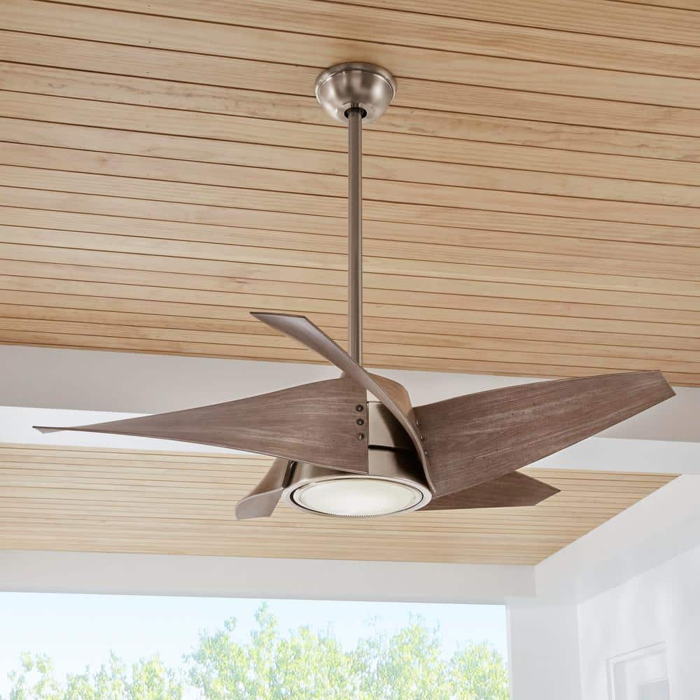 Broughton 42 in. LED Brushed Nickel Ceiling Fan with Remote Control price history on PriceWatchPro
