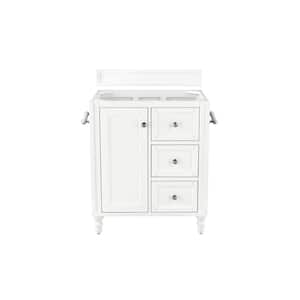 Copper Cove Encore 29.9 in. W x 23.4 in. D x 35 in. H Single Bath Vanity Without Top in Bright White