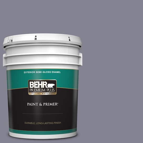 BEHR PREMIUM PLUS 5 gal. #BNC-19 Formal Affair Semi-Gloss Enamel Exterior Paint & Primer