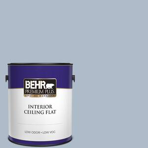 1 gal. #PPU15-16 Simply Blue Ceiling Flat Interior Paint